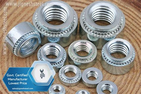 sheet metal clinch nuts|self tapping nuts for metal.